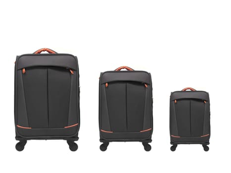 Luggage bags isolated against a white background