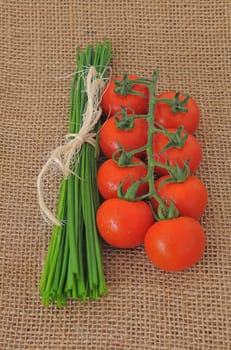Tomatoes and chives