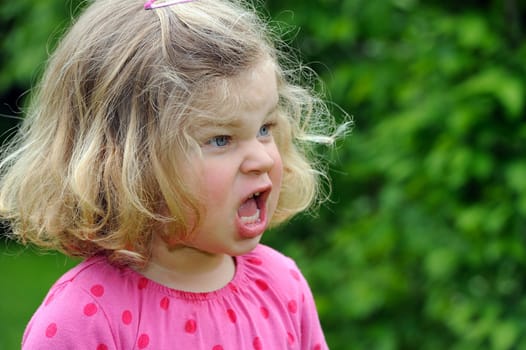 girl is angry