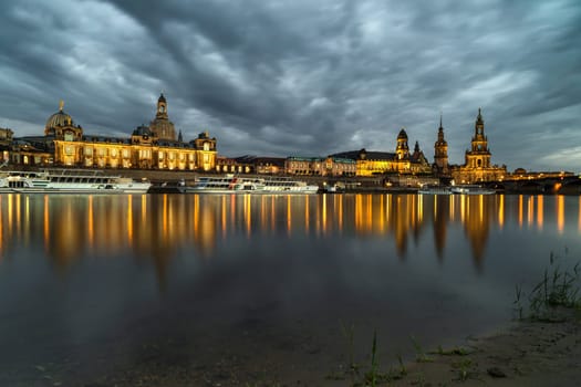 Brühl terraces in the evening