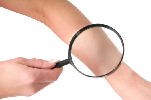 Examine the skin