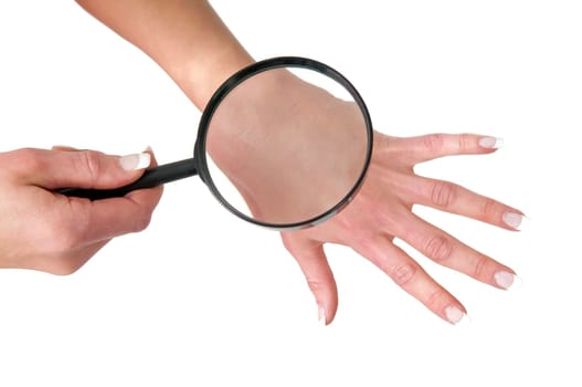 Examine the skin