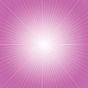 colorful illustration with pink rays background  for your design