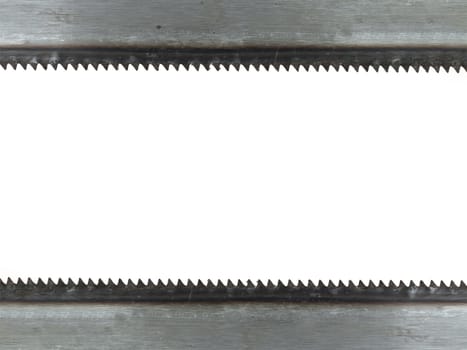 A saw isolated against a white background