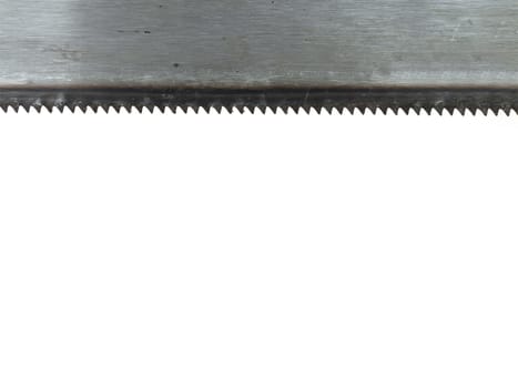 A saw isolated against a white background