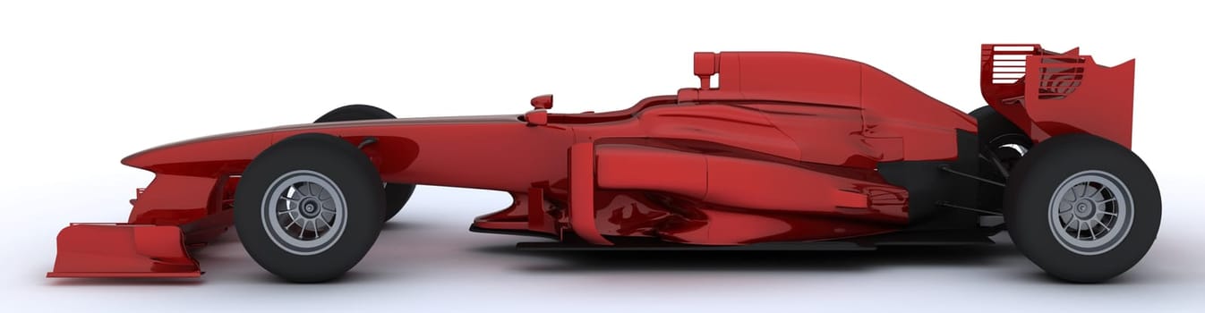 3D render of a Generic open wheeled racing car