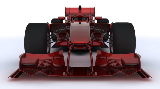 3d render of a formula one racing car