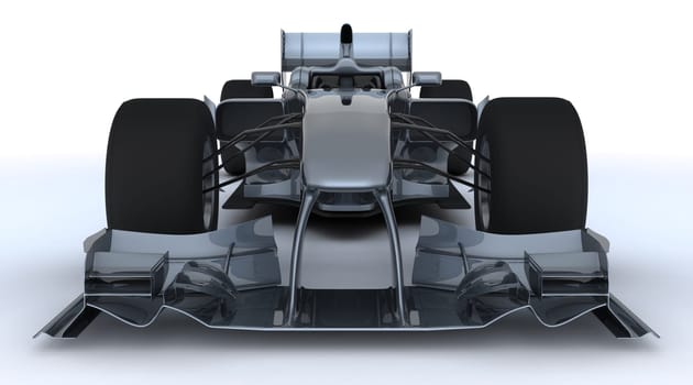 3D render of a Generic open wheeled racing car