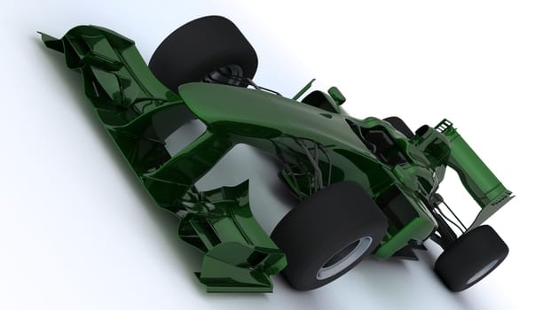 3D render of a Generic open wheeled racing car