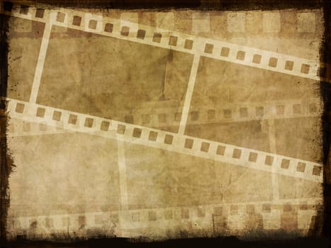 Grunge film strip background