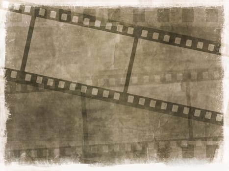 Grunge film strip background