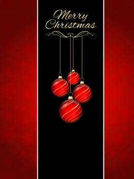 Christmas bauble background