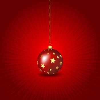 Christmas bauble background