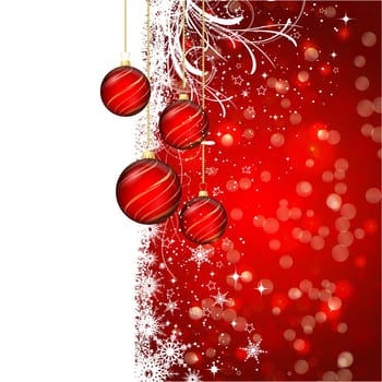 Christmas bauble background
