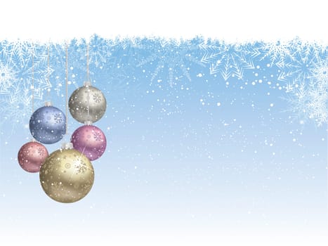 Christmas bauble background