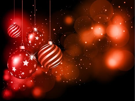 Christmas bauble background
