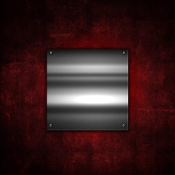 Grunge metal plate background