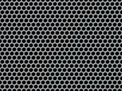 Perforated metal background