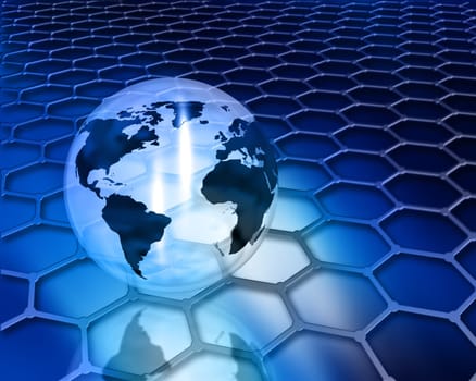 Abstract globe background