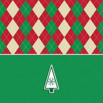 christmas tree argyle pattern background