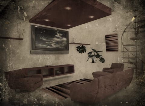 Grunge interior