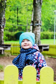 Portrait of the girl in park