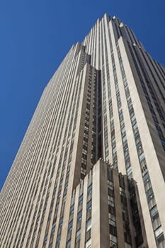 NEW YORK CITY - SEP 19: Rockefeller Center is a complex of 19 commercial buildings covering 22 acres (89,000 m2) between 48th and 51st streets in NYC. September 19, 2012  in Manhattan, New York City.