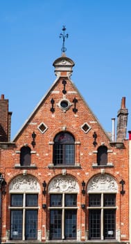 House on the market square in Bruges