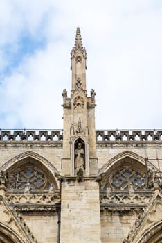 One of the several spirals that adorn York Minster, in the UK
