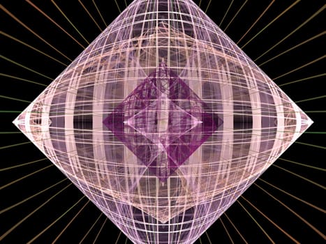 A digitally generated background fractal.