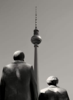 Marx,Engels and the TV Tower