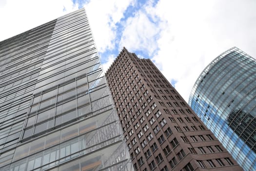 High-rise buildings at Potsdamer Platz in Berlin