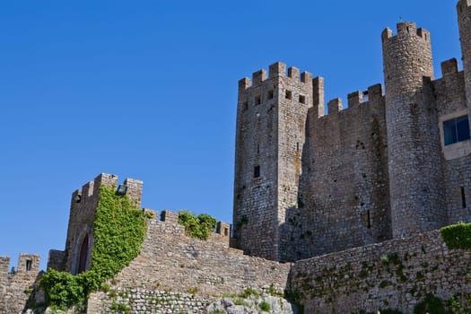 Obidos Castle in Obidos in the Leiria district of Portugal