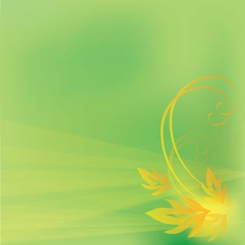 illustration. Colorful background with angular floral pattern