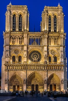 notre dame de paris in the city of Paris in france