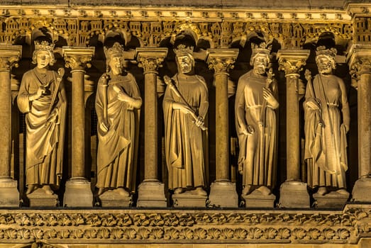 notre dame de paris in the city of Paris in france
