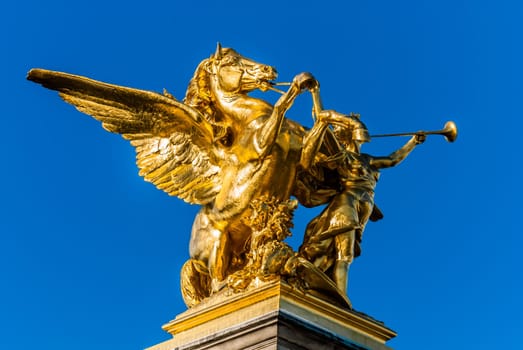 Pont Alexandre III  Alexander the third bridge in the city of Paris in france