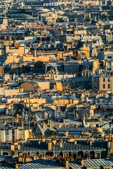 aerial view cityscape of Paris in france