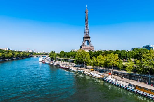 the eiffel tower in the city of Paris in france