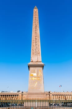 obelisk place de la concorde in the city of Paris in france