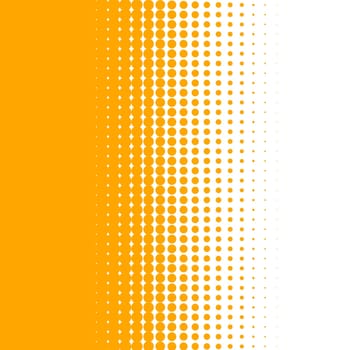 Background orange with transition to white