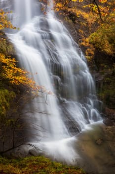 Uguna waterfall, Gorbea Natural Park, Bizkaia, Spain