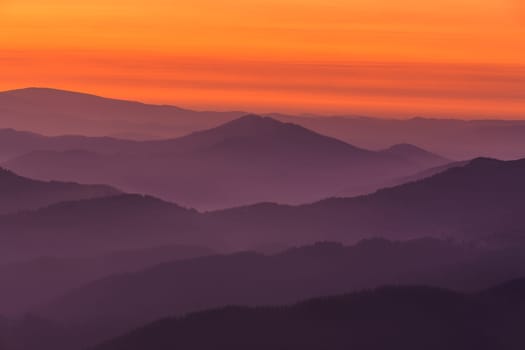 Mountain layers, Encartaciones, Bizkaia, Spain