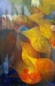 Autumn leaves Colours old