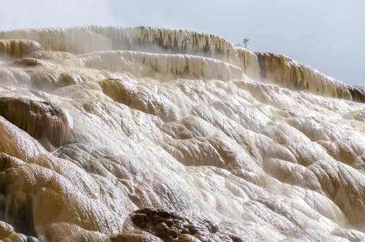 Mammoth Hot Springs in Yellowstone National Park in Wyoming