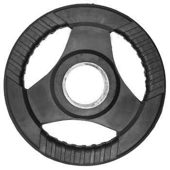 Gym weights isolated against a white background