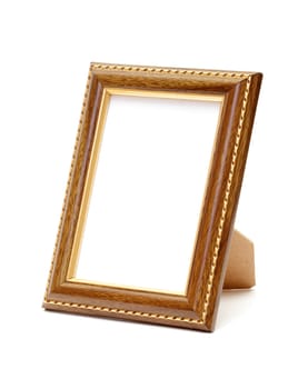 Empty photo frame isolated on white