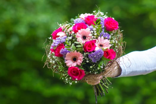 bouquet of colourful flowers
