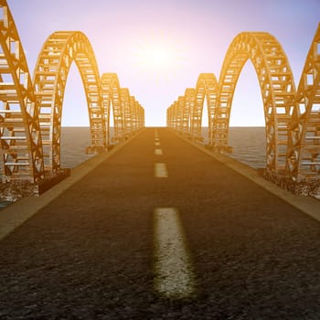 The view of old bridge for adv or others purpose use