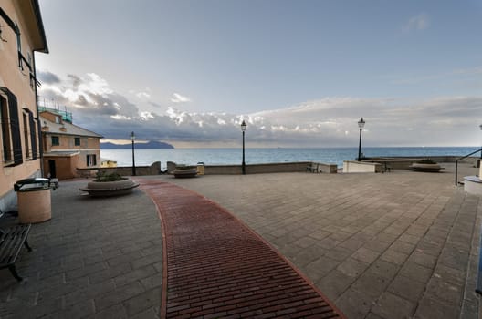 sunrise in Genoa in Boccadasse